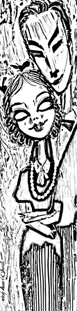 Free colorable bookmarks of a couple in a stretched face hug